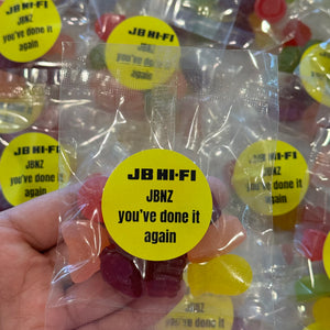 Custom Branded Vegan Lolly Favours