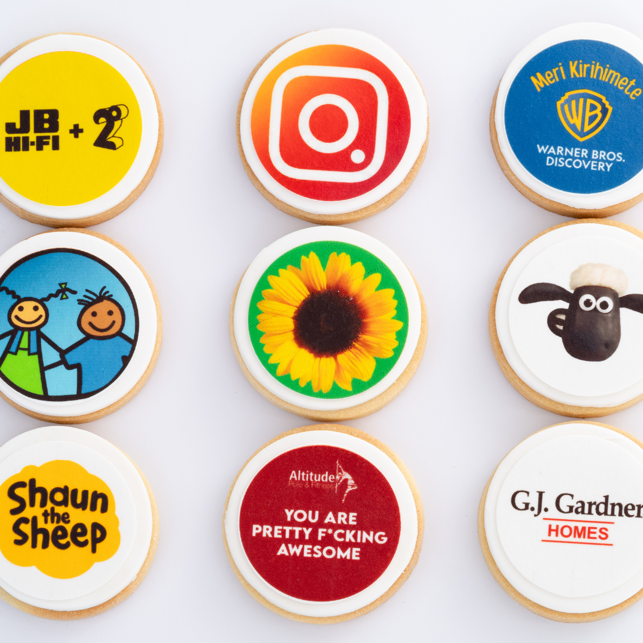 Custom Edible Printed Cookies Bulk Box 50