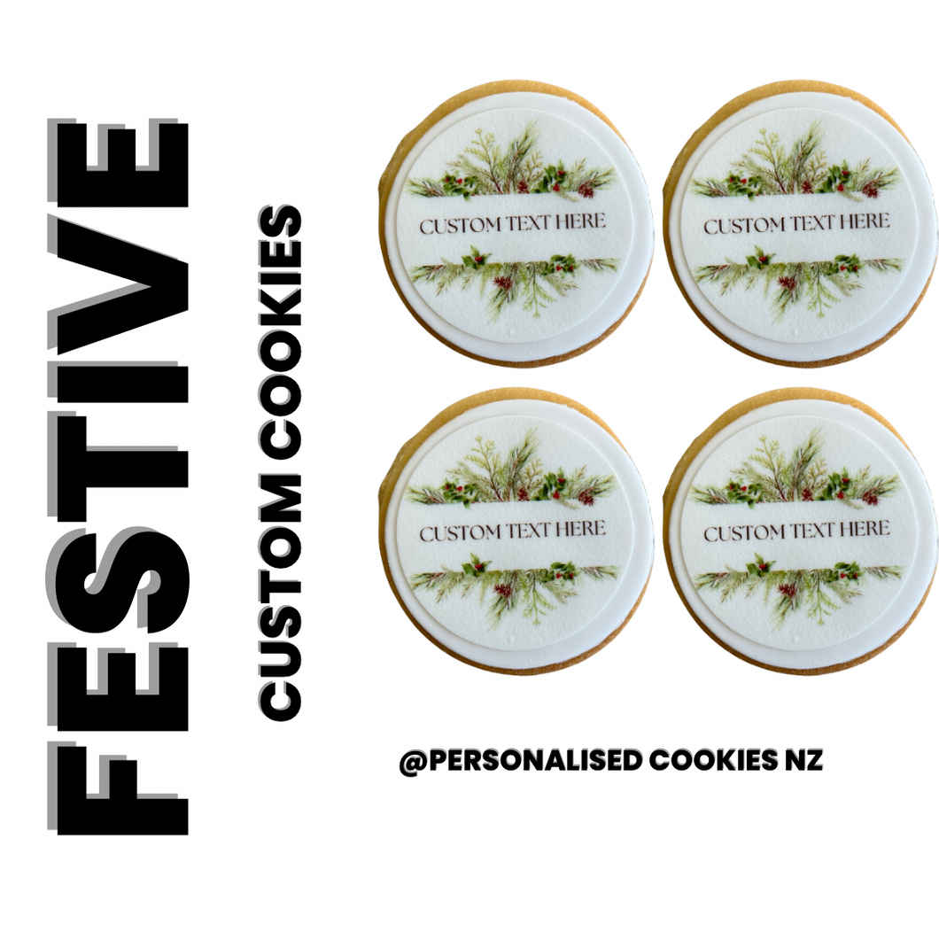 Chose your Custom Christmas Cookie Box 50